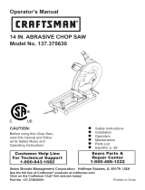 Craftsman 137.375630 User manual