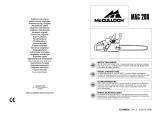 McCulloch MAC 20X Owner's manual
