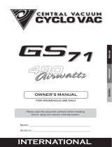 Cyclo Vac GS71 Owner's manual