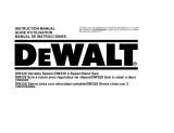 DeWalt DW329 Owner's manual