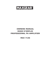 Max Gear MAX 7136 User guide