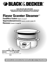 Black & Decker Flavor Scenter Steamer HS2000 User manual