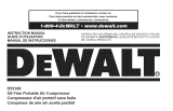 DeWalt D55168 Owner's manual
