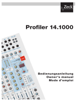 Zeck Audio Profiler 14 1000 Owner's manual