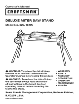 Craftsman 320.16490 User manual