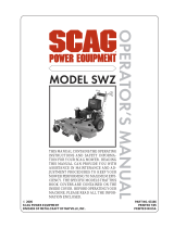 Scag Power Equipment SWZ User manual