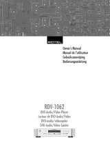 Rotel RDV-1062 Owner's manual
