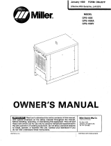 Miller Electric GPS-1500A Owner's manual