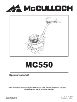 McCulloch MC550 User manual