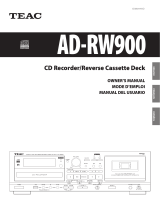 TEAC AD-RW900 User manual