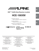 Alpine HCE-100XM - XM Radio Data Receiver User manual