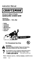 Craftsman 358.360850 User manual