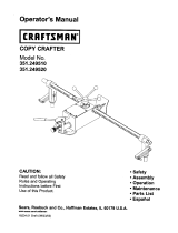 Craftsman 351.249510 Owner's manual