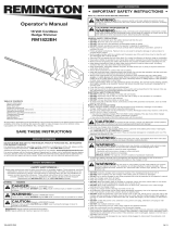 Remington RM1822BH User manual