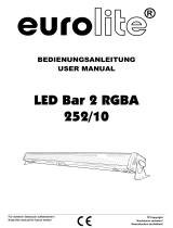 EuroLite LED Bar 2 RGBA 252/10 User manual