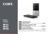 Coby MP767 User manual