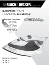 Black & Decker QUICKPRESS F975 User manual