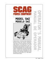Scag Power Equipment SWZ User manual
