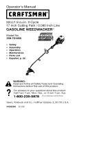 Craftsman WEEDWACKER 358.791060 Owner's manual