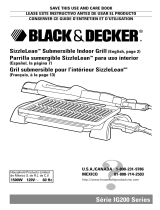 Black and Decker Appliances SizzleLean IG200 Series User manual