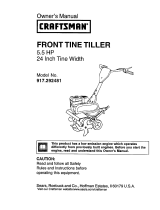 Craftsman 29921 - Front Tine Tiller-CA Model Owner's manual