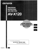 Aiwa AV-X120 User manual