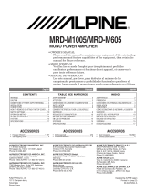 Alpine MRD-M1005 User manual