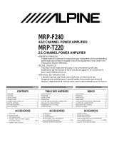 Alpine MRP-F240 User manual