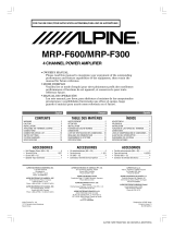 Alpine MRP-F300 User manual