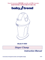 Baby Trend Diaper Champ 4000 User manual