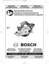 Bosch 1671K User manual