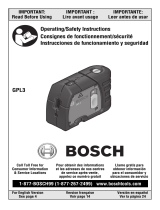 Bosch Power Tools GPL 3 Professional User manual