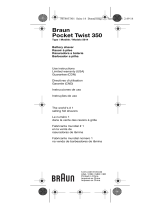Braun Pocket Twist 350 User manual