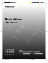 Toshiba 19A26 User manual