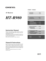 ONKYO HT-R980 User manual