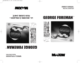 George Foreman GR15BWT User manual