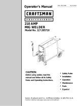 Miller CRAFTSMAN Professional 210 AMP MIG User manual