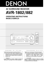 Denon AVR-1802 User manual