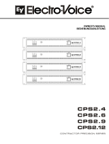 Electro-Voice CPS2.4, CPS2.6, CPS2.9, CPS2.12 User manual