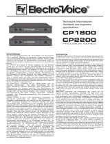 Electro-Voice CP1800 & CP2200 User manual