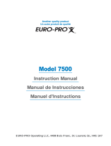 Euro-Pro 7500 User manual