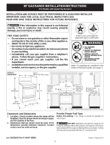 Frigidaire FFGF3023LB User manual
