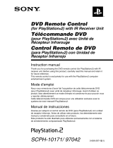 Sony Série PS2 DVD Remote Control User manual