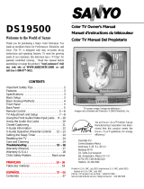 Sanyo DS19500 User manual