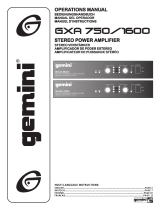 Gemini GXA 750 User manual