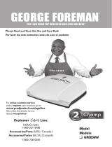 George Foreman GR0036R User manual