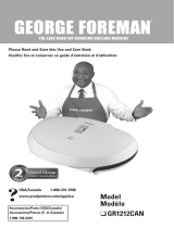 George Foreman Grand Champ GR1212CAN User manual