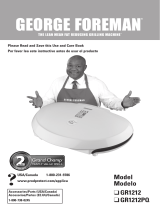 George Foreman GR1212 User manual