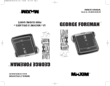 George Foreman GR19BWRRSP3 User manual