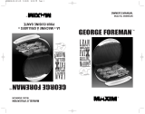George Foreman GR36BW User manual